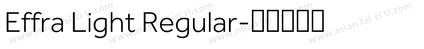 Effra Light Regular字体转换